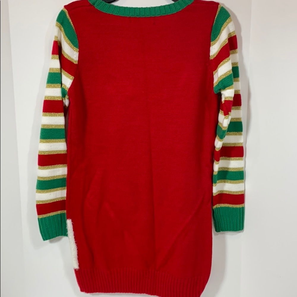 United States Sweater XMas Santa Elf Sweater New - Picture 2 of 12